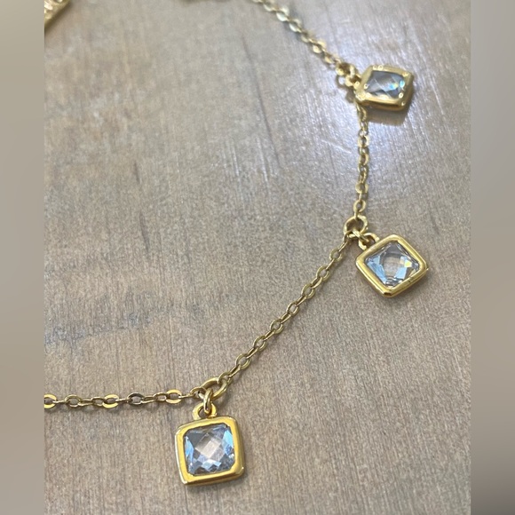 Tycoon marked Gold Tone Crystal Dangling Bracelet - Picture 5 of 13